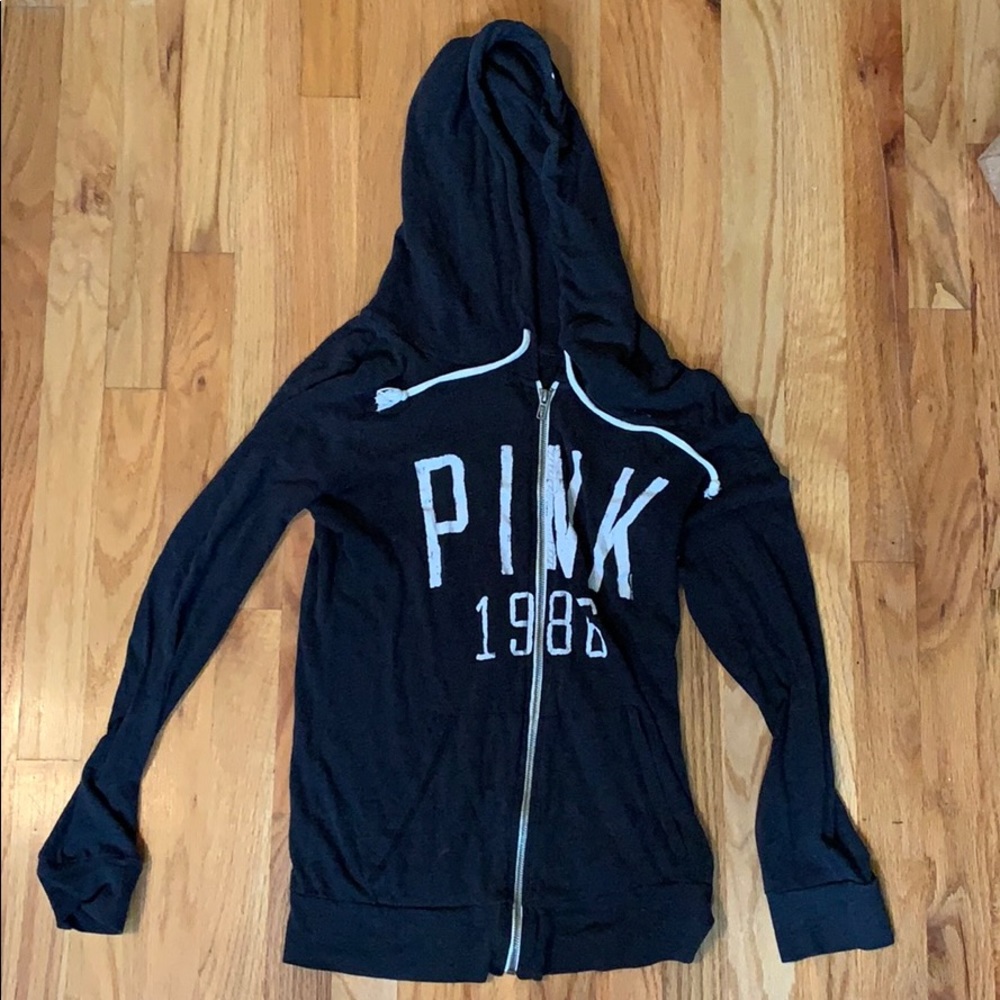 Black Pink VS zip up hoodie